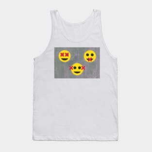 The Three Wise Emojies Tank Top